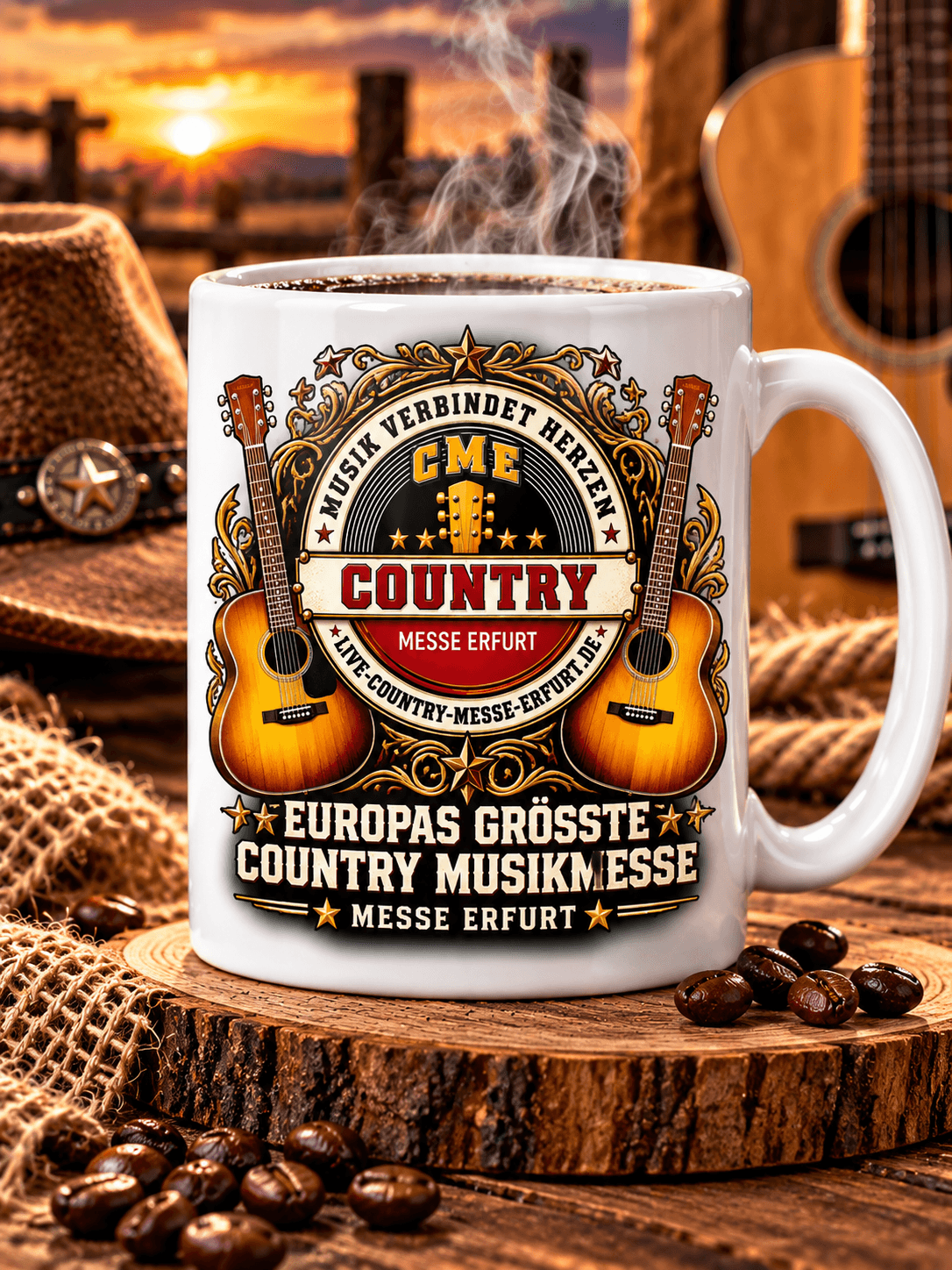 Country Music Messe Erfurt – Country Guitar Tasse — Bild 1